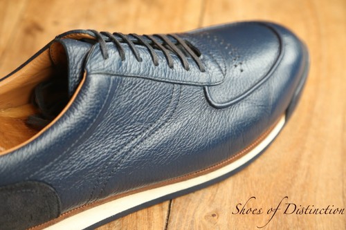 John lobb navy - navy, grain