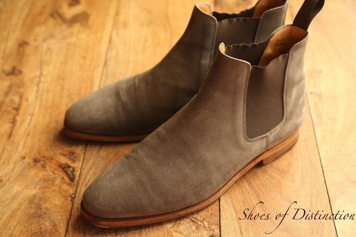 John lobb lawry grey - grey, suede